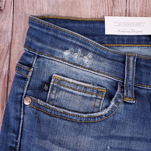 NWT Judy Blue Womens Size 9/29 Relaxed Fit Distressed Denim Jeans JB8271DK - Picture 4 of 16